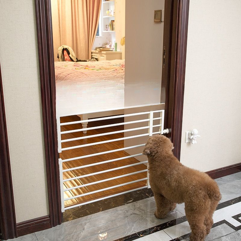 Tension-Mounted Pet Gate with Washable Bed | No-Drill Dog Fence