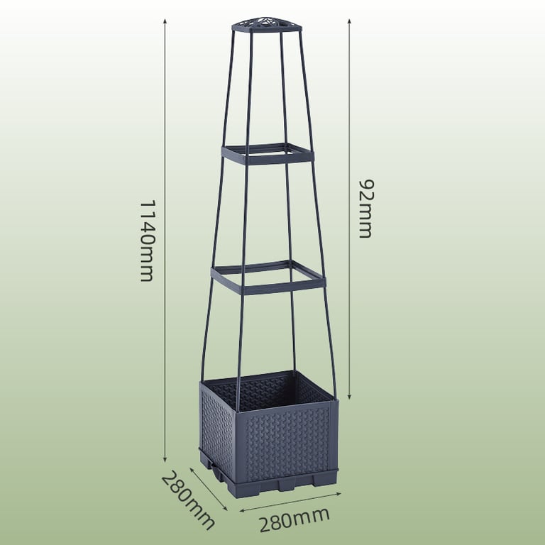 Climbing Plant Planter Box with Trellis | Vertical Garden Balcony thumbnail 13