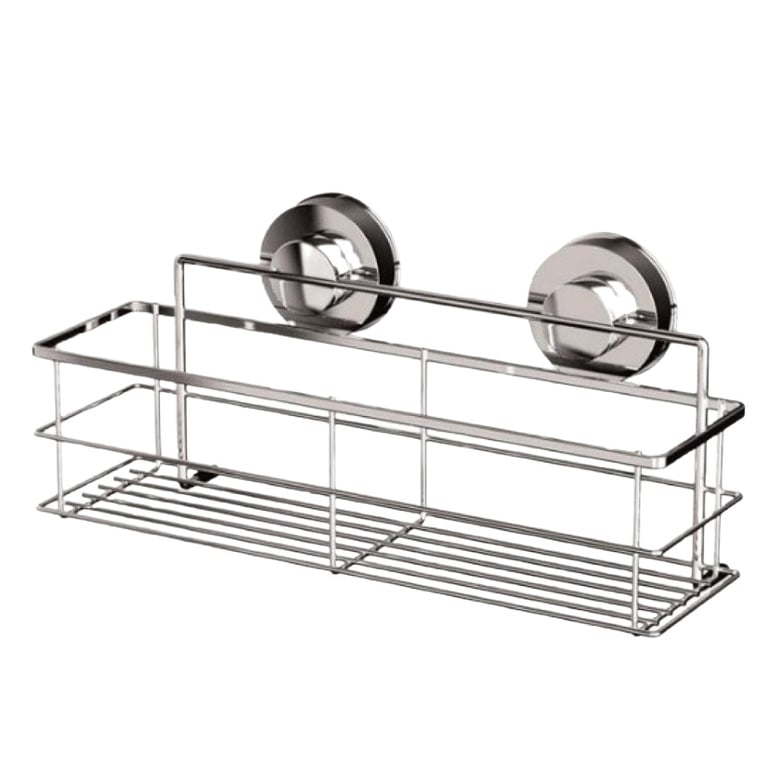 No-Drill Bathroom Shelf Cosmetic Organizer | Adhesive Wall Mount thumbnail 1