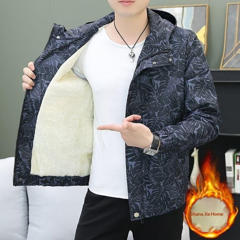 Thickened Fleece-Lined Workwear Jacket for Men | Commuter Style thumbnail 11