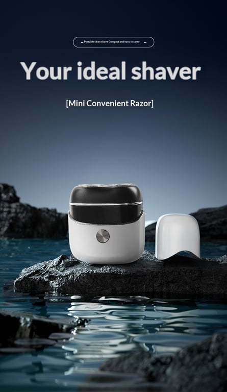 Full-Body Washable Dual-Head Magnetic Electric Shaver | Compact Travel thumbnail 2