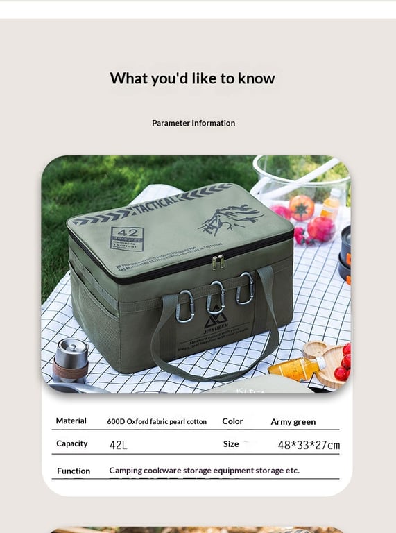 Tactical Camping Gear Storage Bag | 42L & 30L Outdoor Organizer thumbnail 17