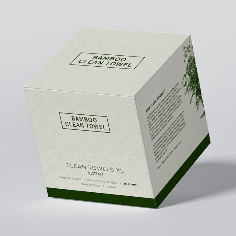 Bamboo-Fiber Disposable Face Towels | Soft, Eco-Friendly, XL Box
