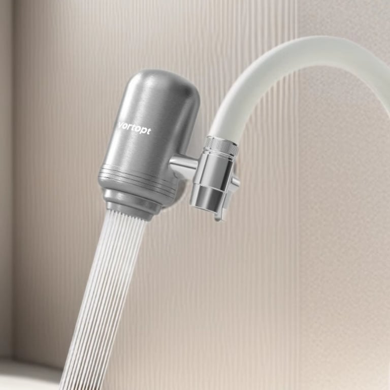 Stainless Steel Faucet Filter with Activated Carbon | Kitchen Water