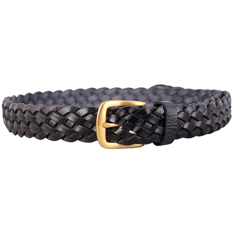 Vintage Woven Vegetable-Tanned Leather Belt | Canadian Made thumbnail 3
