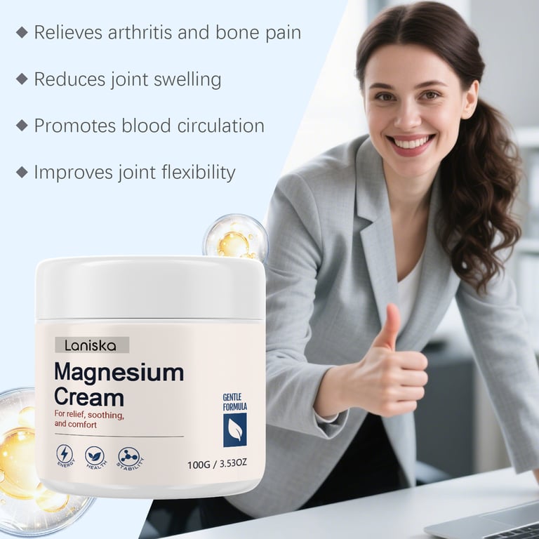 Laniska Magnesium Cream for Joint Pain Relief | Daily Massage Care thumbnail 12