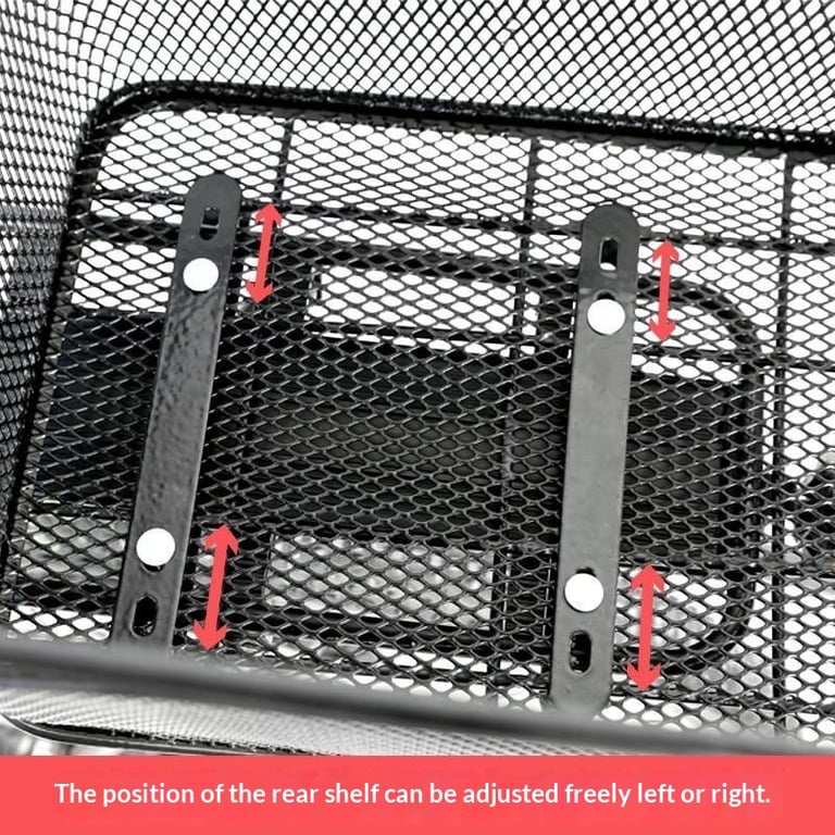 Mountain Bike Rear Rack Basket | Durable Metal Mesh Storage thumbnail 13