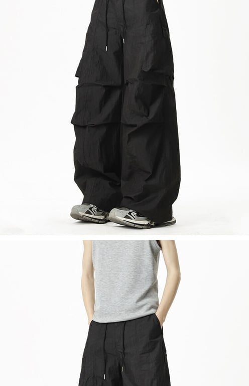 Loose-fit Casual Quick-drying Outdoor Pants | Wide-leg Cargo Style thumbnail 15