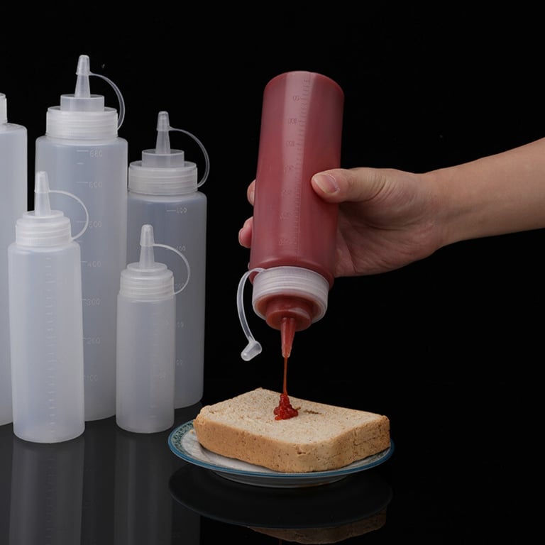 8 Pack Squeeze Sauce Bottles 500ml | Leak-Proof Condiment Dispensers thumbnail 16
