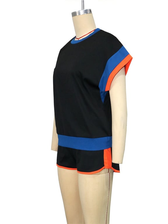 Loose-Fitting Two-Piece Set with Short Sleeves | Vibrant Casual Outfit thumbnail 16
