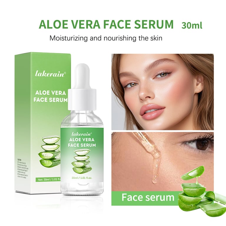 Lakerain Aloe Vera Face Serum | Health & Beauty Hydrating Moisturizer thumbnail 5