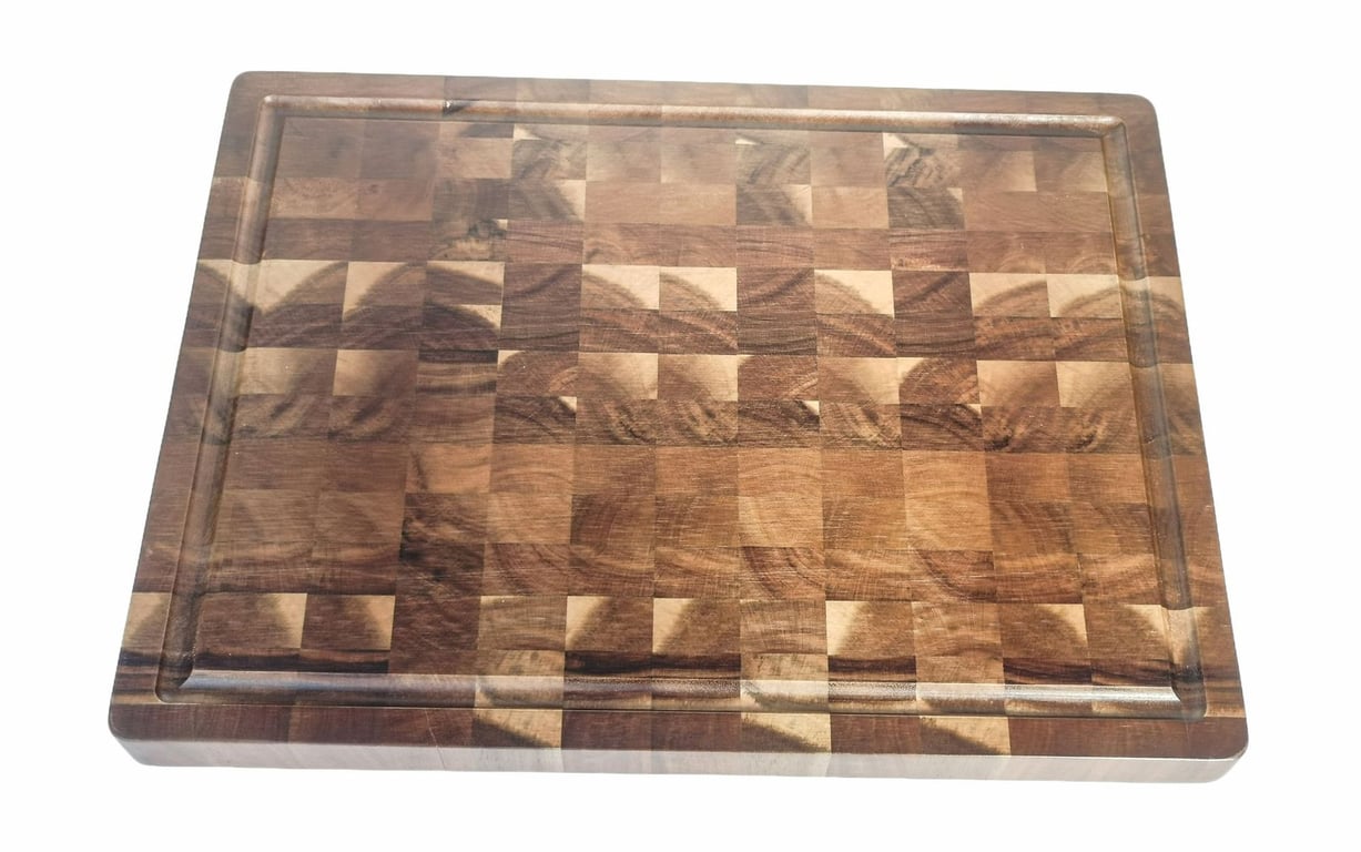 Wooden Cutting Board with Juice Groove & Serving Tray | Acacia thumbnail 8
