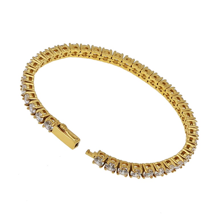 Stainless Steel 316 Tennis Chain Inlaid With Zircon thumbnail 3