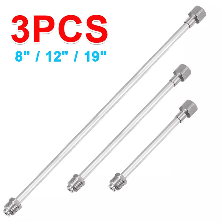 3 Pcs Airless Paint Sprayer Extension Rod 8 12 19 Extension Spray Gun Paint thumbnail 10