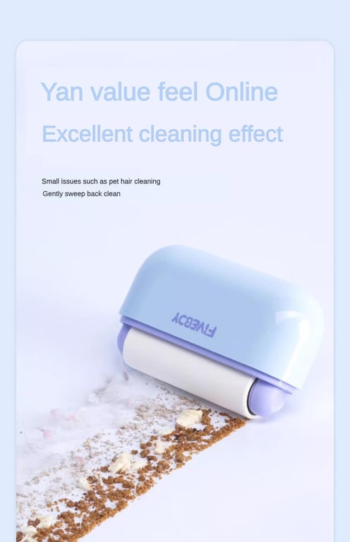 Portable Pet Hair Remover With Lid Reusable, Palm-Sized Lint Roller Pocket-Sized Travel Essential For Removing Cat And Dog Hair thumbnail 6