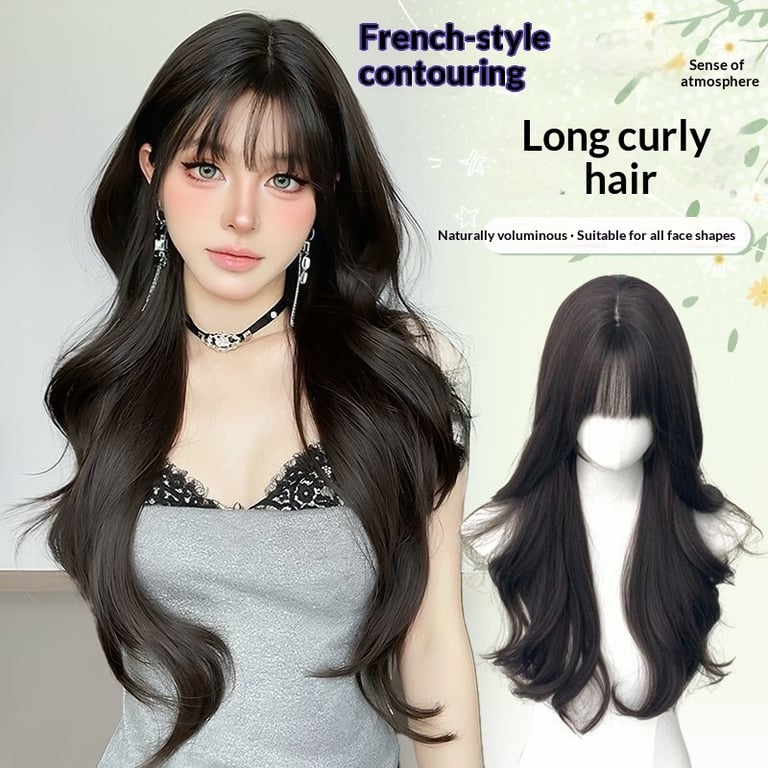 Full-head Wig With Voluminous Styling For Face Shape Enhancement thumbnail 10