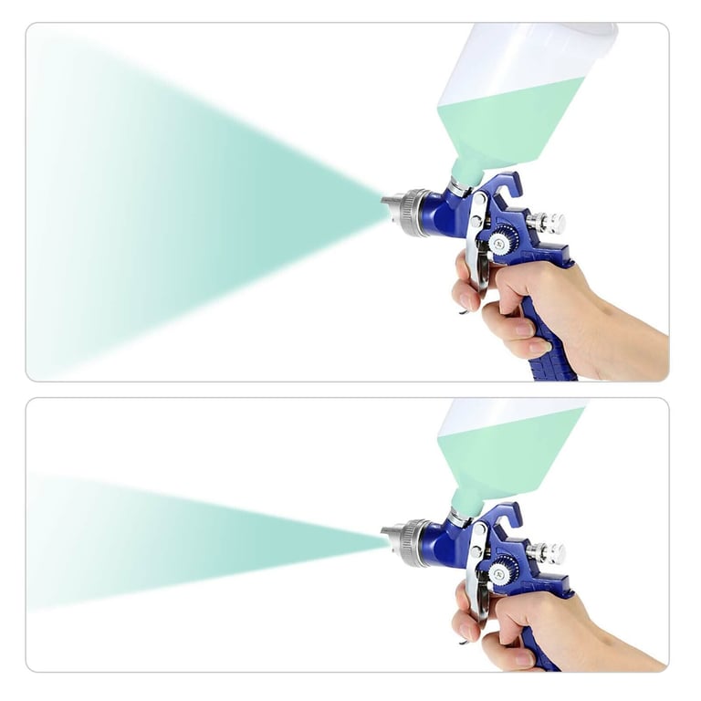 2 X HVLP Spray Gun Kit Air Gravity Feed Vehicle Car Paints1.4MM 0.8MM Nozzle thumbnail 15