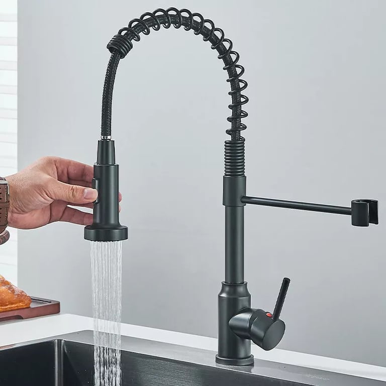 Kitchen Faucet, Kitchen Tap, Pull-out Spray Head, 360  Sink Faucet thumbnail 2