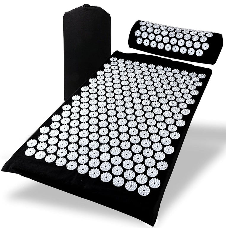 New Premium Acupressure Shakti Massage Mat & Pillow Set Fitness Yoga Massage Mat