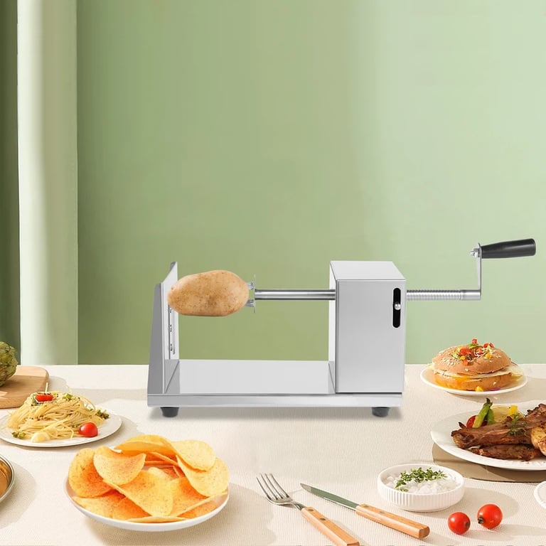 Stainless Steel Spiral Potato Slicer | Professional Twister Vegetable Cutter thumbnail 6