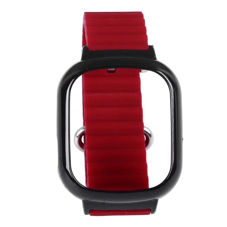 Watch Silicone Strap With Built In PC Case Fashionable Adjustable Wristband For Honor 4 Wine Red thumbnail 5