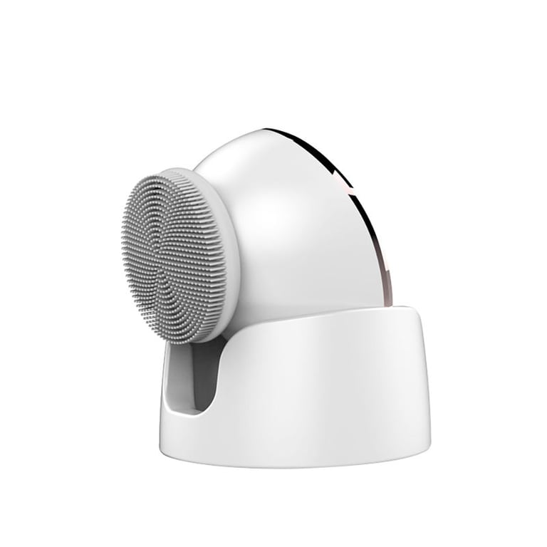 Rechargeable Vibrating Silicone Facial Cleansing Brush with Warm Function
