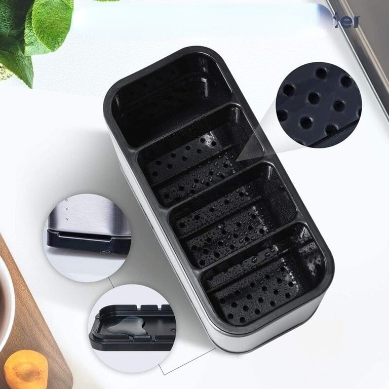 Stainless Steel Kitchen Cutlery Holder | Utensil Storage Organizer thumbnail 4