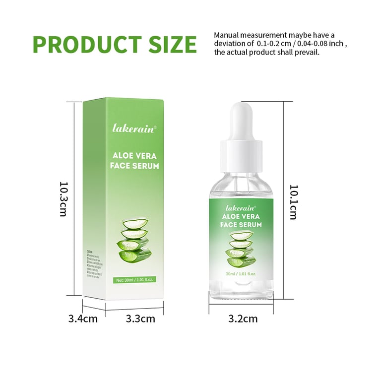 Lakerain Aloe Vera Face Serum | Health & Beauty Hydrating Moisturizer thumbnail 6