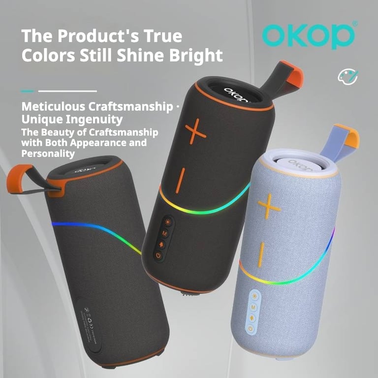 KP-806 Portable Handheld Bluetooth Speaker Outdoor Use Extra-Long Battery Life Cross Border Best Seller Compact Desktop Speaker With RGB Ambient Lighting thumbnail 15