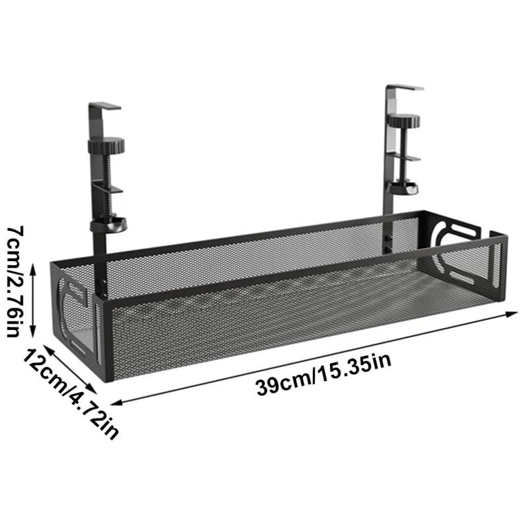 Under Desk Cable Management Tray Cord Holder Storage Office Home Table Tidy Rack thumbnail 5