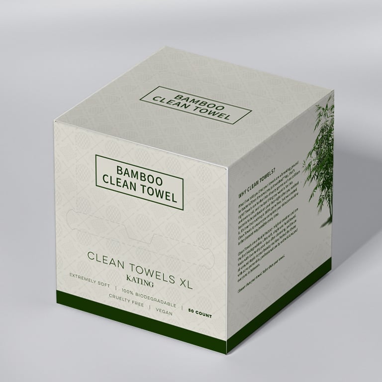 Bamboo-Fiber Disposable Face Towels | Soft, Eco-Friendly, XL Box