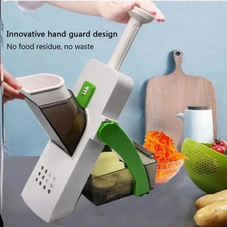 Kitchen Vegetable Cutter Safe Manual Multi-Function Salad Chopper | Home & Kitchen thumbnail 5