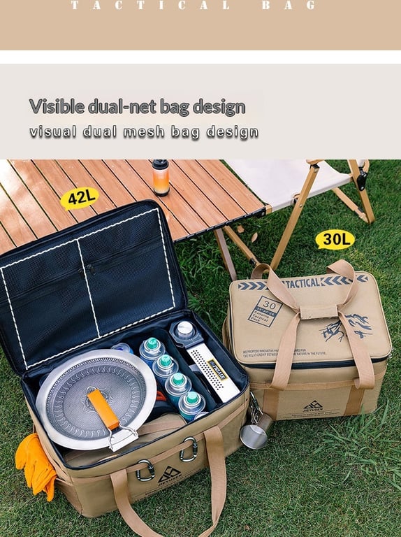 Tactical Camping Gear Storage Bag | 42L & 30L Outdoor Organizer thumbnail 2