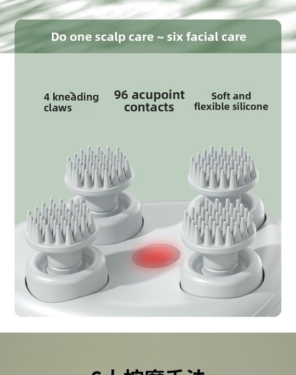 English Mini Octopus Head Massager | Rechargeable Scalp Kneading Device thumbnail 19