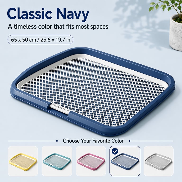 Dog Potty Tray With Removable Grating | Leak-Proof Indoor Toilet thumbnail 2