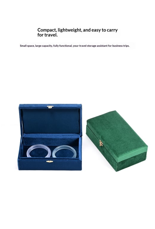 Velvet Bracelet Necklace and Jewelry Storage Box | Home & Kitchen thumbnail 12