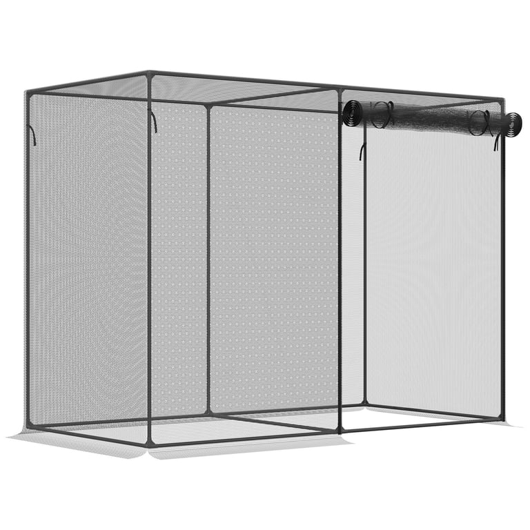 6 x 3ft Crop Cages for Garden, Plant Protectors from Animals, Storage Bag and 6 Ground Stakes, Black thumbnail 13