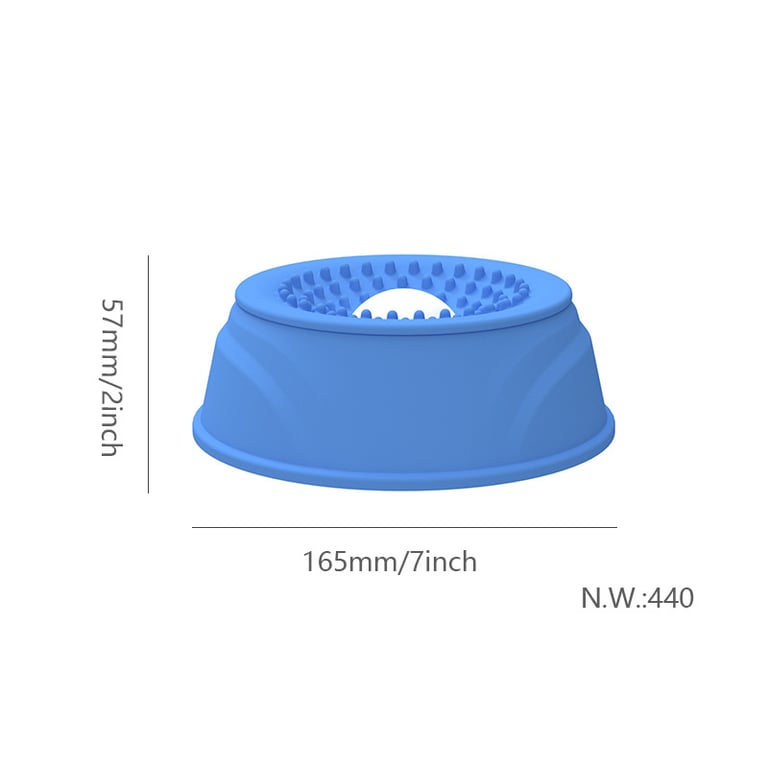 Silicone Slow-Feeding Dog Bowl | Anti-Gulping Pet Feeder Canada thumbnail 1