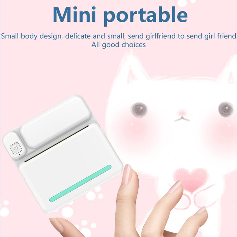 Mini Thermal Printer Bluetooth | Portable Photo Label Printing Machine thumbnail 7