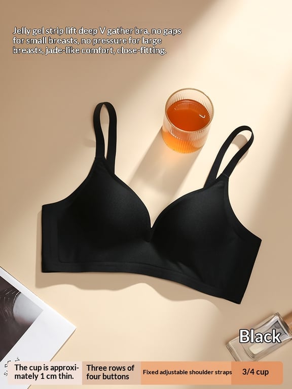 Thin Cup Push-Up Wireless Bra with Side Boob Control | Canada thumbnail 16