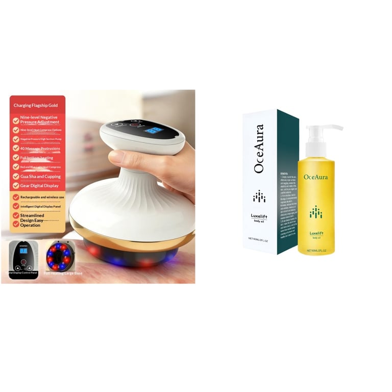 Electric Gua Sha Board Beauty Massager | Cupping Device Health & Beauty