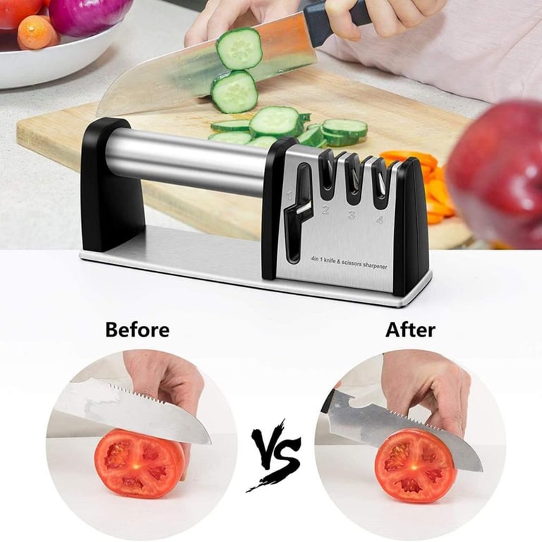 Non-slip Kitchen Knife Sharpener, Ergonomic Handle, Safe And Fast Knife Sharpening Tool, Suitable For Home And Restaurant Use. thumbnail 10
