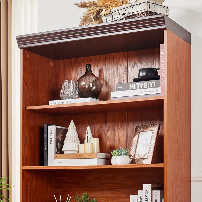 70.86in Tall Storage Cabinet 5-Tier Cube Display with Barn Doors | Home & Kitchen thumbnail 8