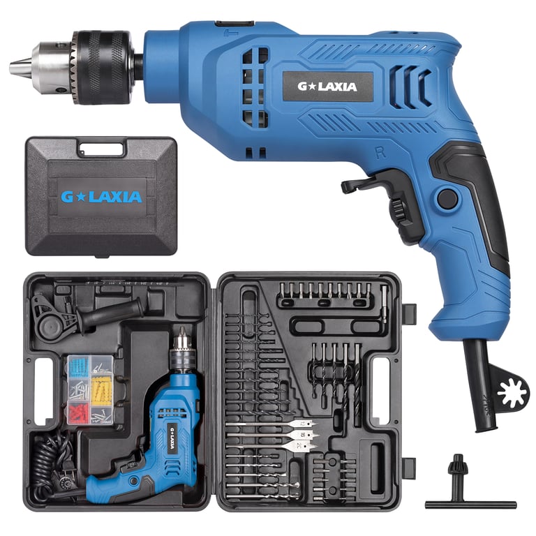 G LAXIA 550W Hammer Drill | 2-in-1 Electric Drill with 105 Accessories thumbnail 4