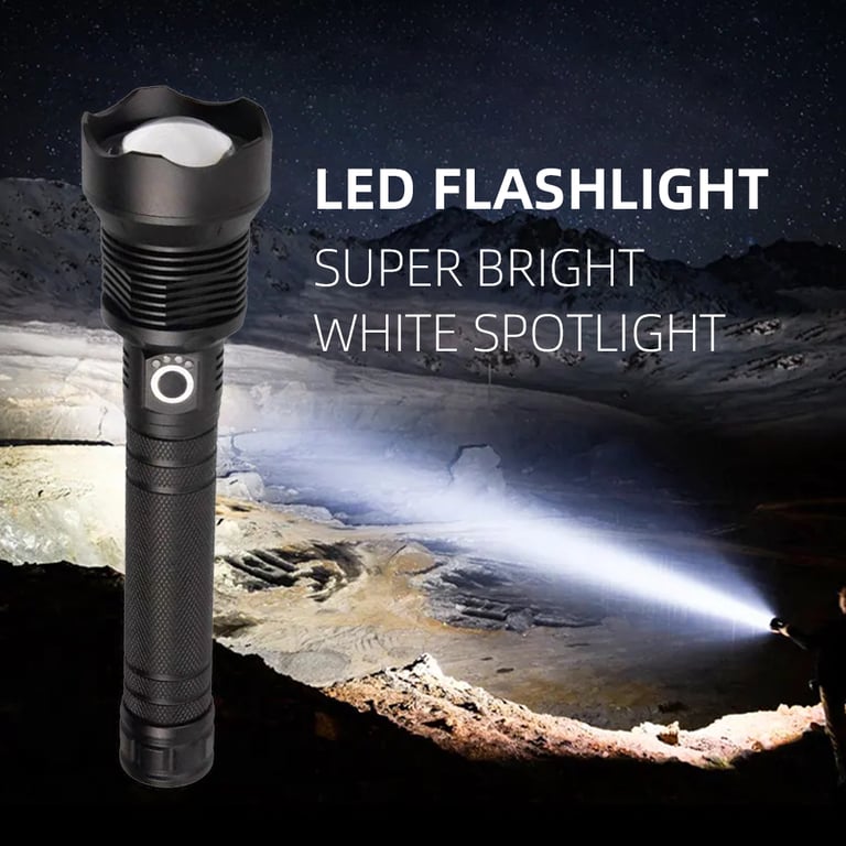 9900000LM LED Flashlight Rechargeable Zoom Torch | Super Bright thumbnail 20