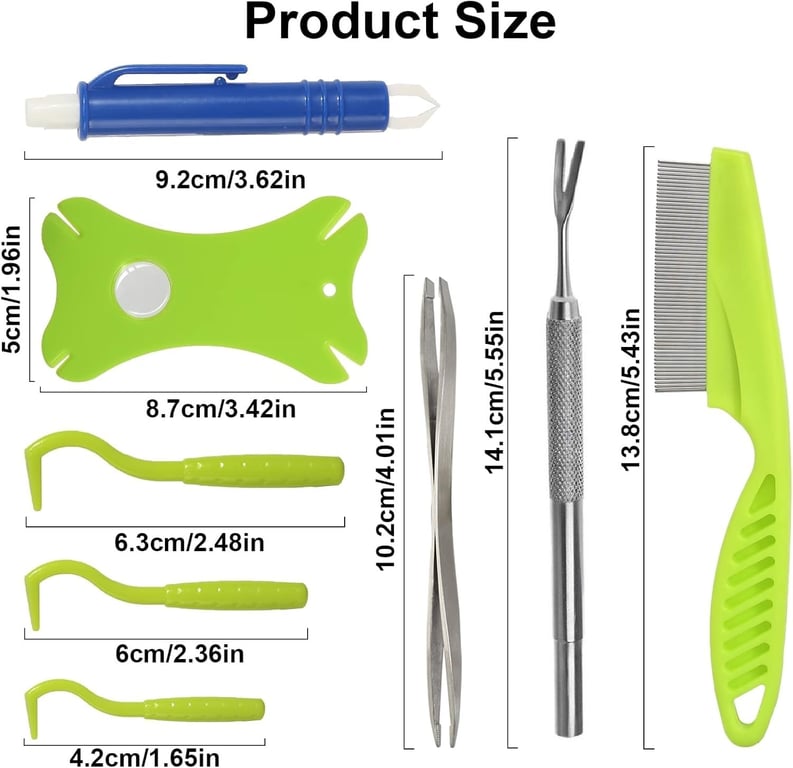 8-in-1 Tick Removal Tool Kit for Dogs & Cats | Pet Flea Comb thumbnail 1