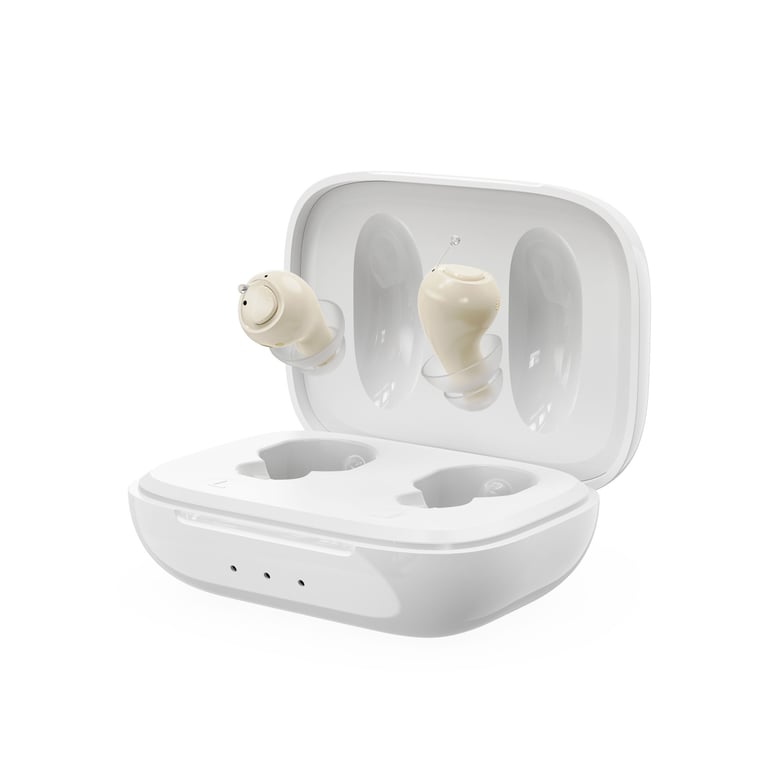 In-Ear Personal Sound Amplifier | Rechargeable with Charging Case thumbnail 1