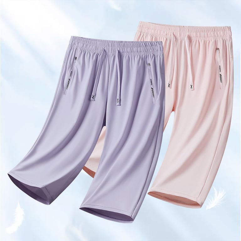 Summer Couple High-Elastic Ice Silk Quick-Drying Pants Canada