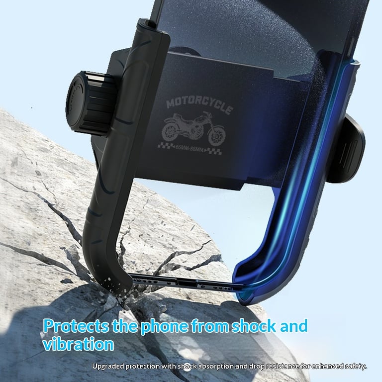 Universal Bicycle Motorcycle Phone Holder | Secure Handlebar Mount thumbnail 7