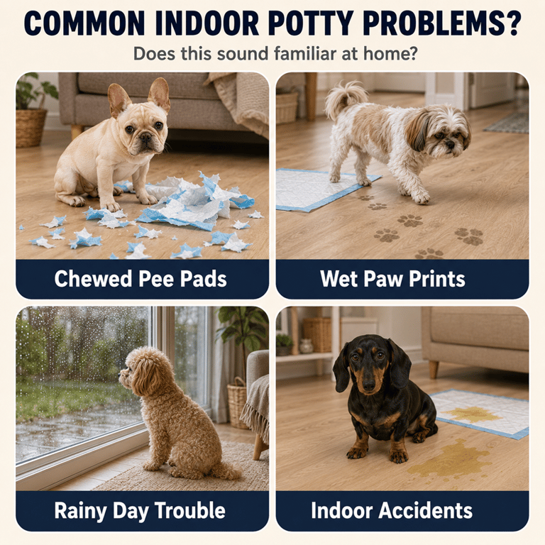 Dog Potty Tray With Removable Grating | Leak-Proof Indoor Toilet thumbnail 8
